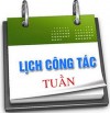 Lich cong tac tuan